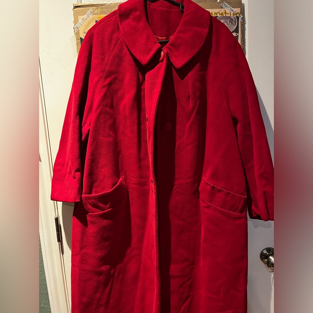 Red coat vintage 60s or 70s